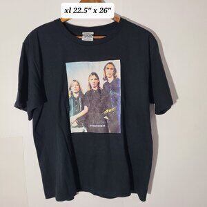 Vintage 90s Hanson Teen Beat Black Large T-Shirt Made in USA